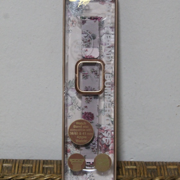 Cylo Pop.  Metal Mesh  Watch Band & Bumper Case. Color: Soft Rose Pink - Picture 1 of 5